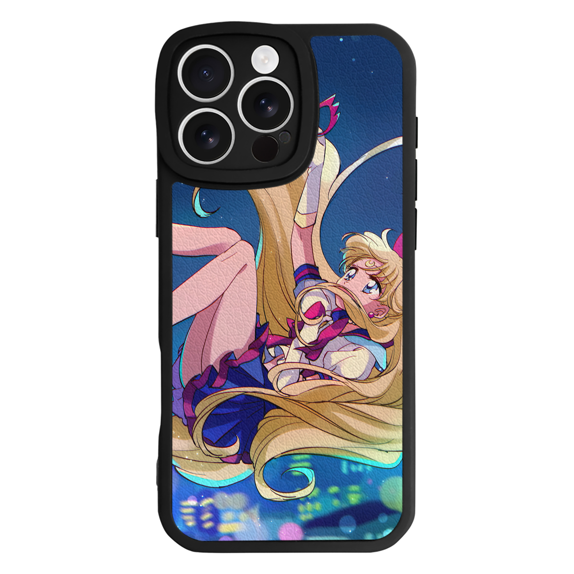 （画像用） 美少女戦士セーラームーン Sailor Moon 【iPhone 16シリーズ対応】シリコンスマホケース（レザー調） 材質：シリコン